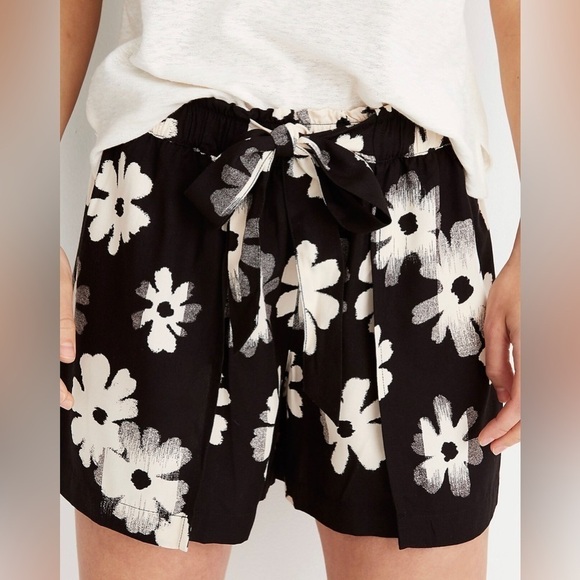 Madewell Drapey Pull-On Shorts in Ikat Floral women’s size medium - Picture 4 of 10